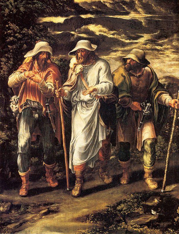 Orsi, Lelio The Walk to Emmaus Sweden oil painting art